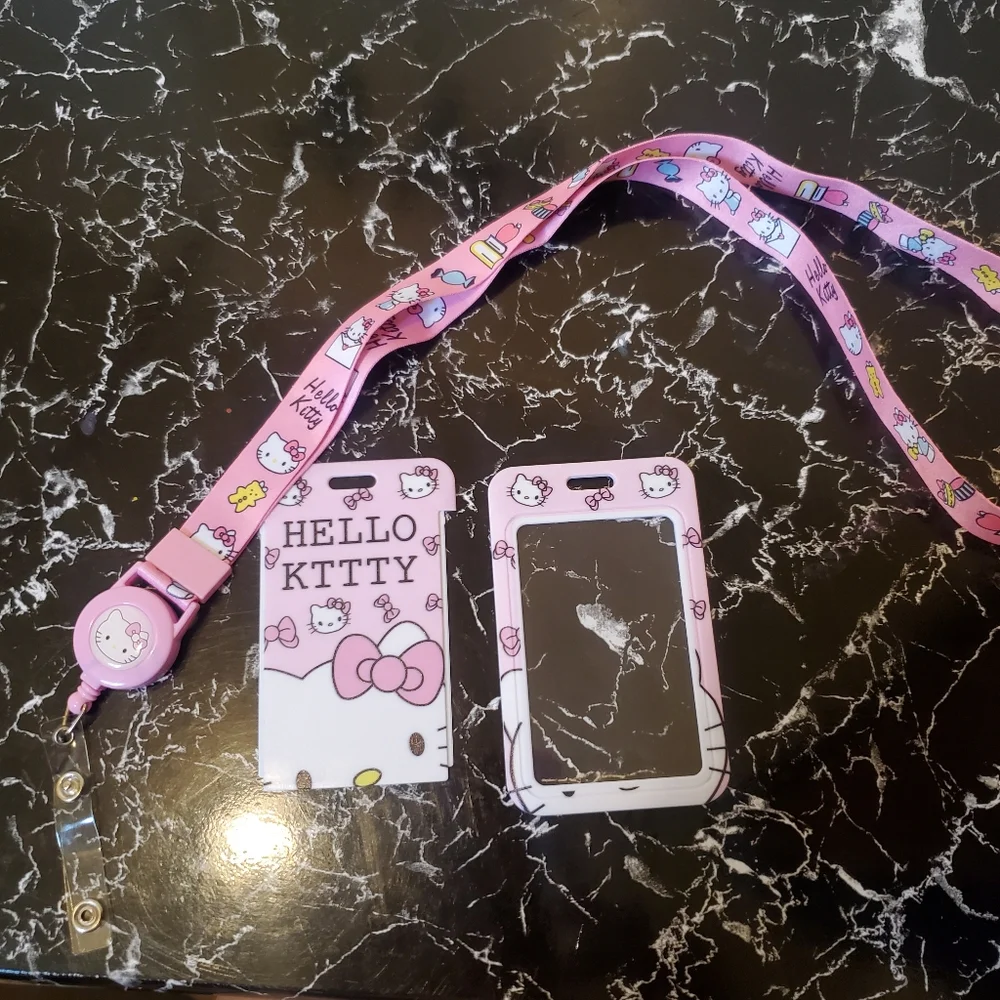 Hello Kitty ID/Credit Card Holder With Lanyard
